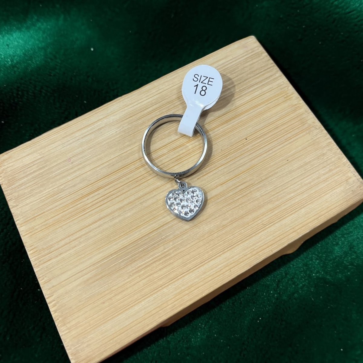 ANILLO CORAZÓN COLGANTE ACERO QUIRÚRGICO