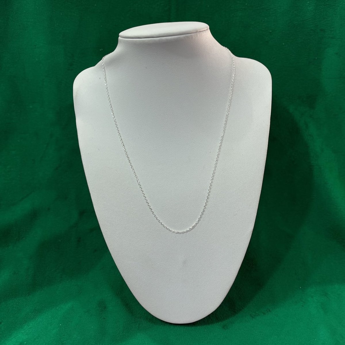 CADENA 0.3MM 45CM ACERO BLANCO