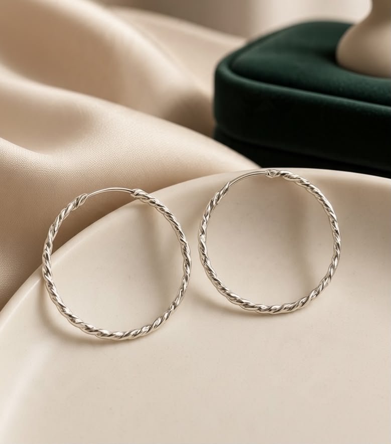 ARGOLLAS GRANDES INSERT PLATA 925