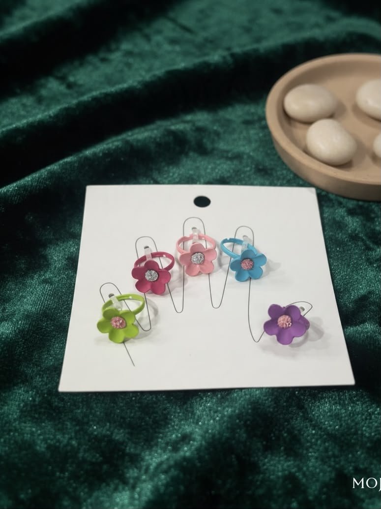 COMBO 5 ANILLOS PARA NENA COBRE