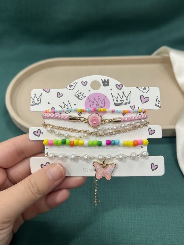 COMBO 5 PULSERAS COBRE