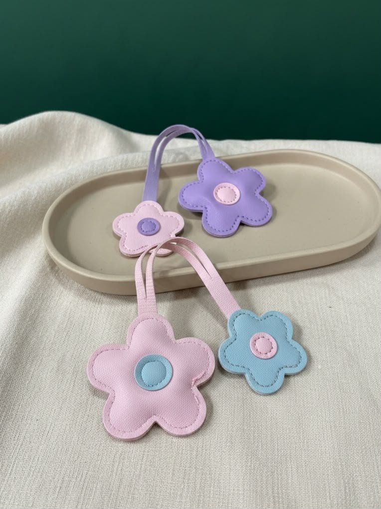 LLAVERO FLOR CUERINA