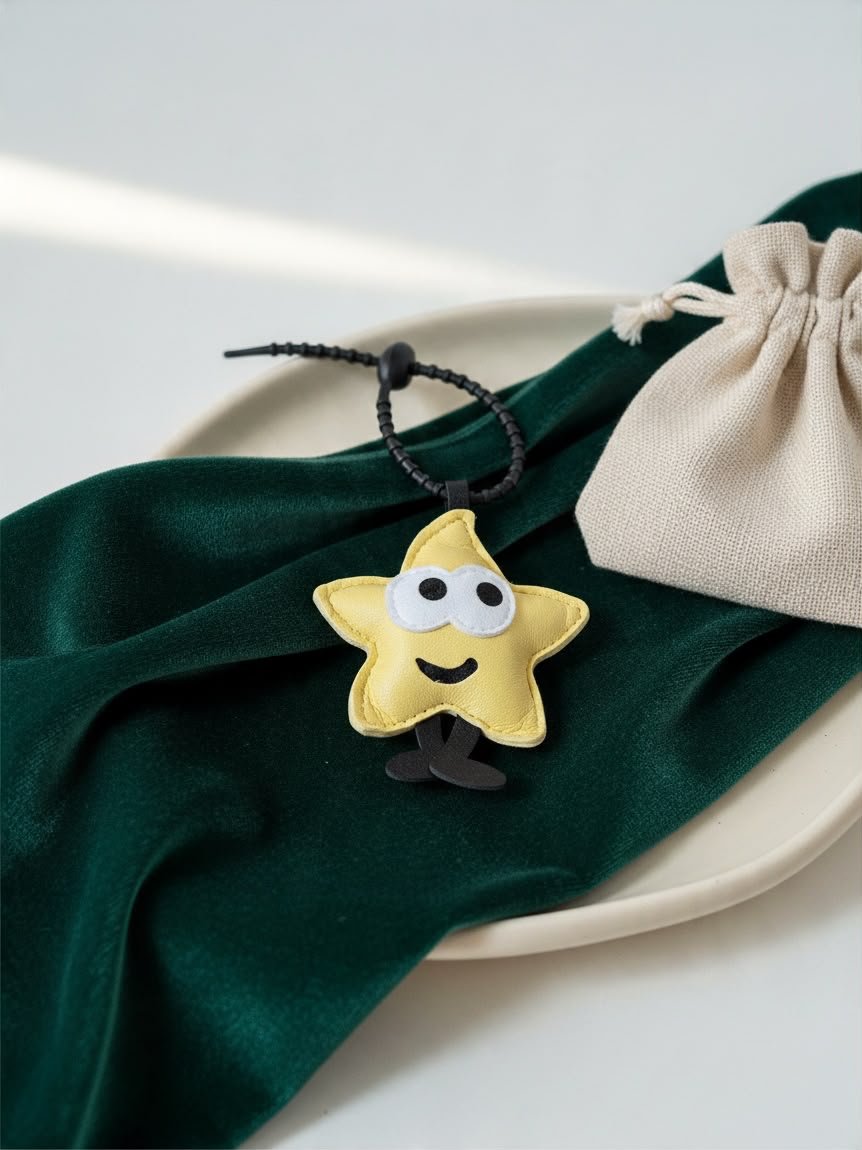 LLAVERO ESTRELLITA CUERINA