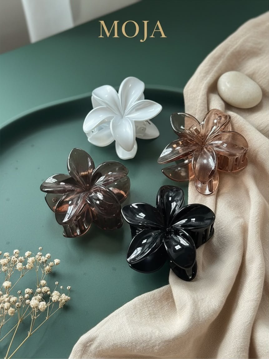 BROCHE FLOR BALI 8CM SINTÉTICO