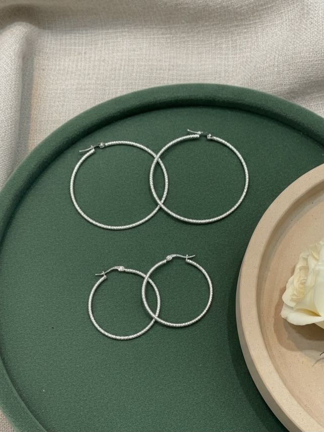ARGOLLAS LABRADAS ACERO BLANCO