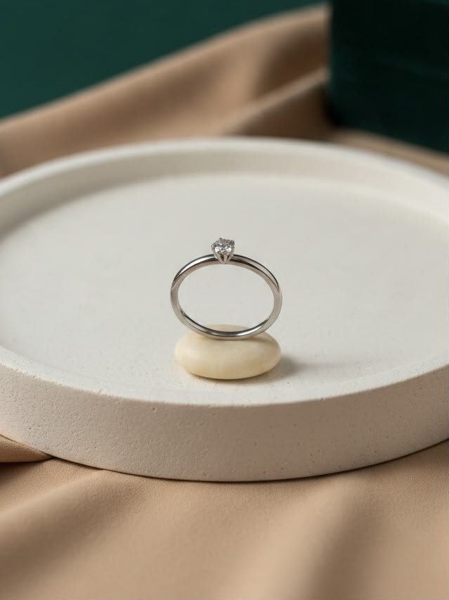 ANILLO PIEDRITA ACERO
